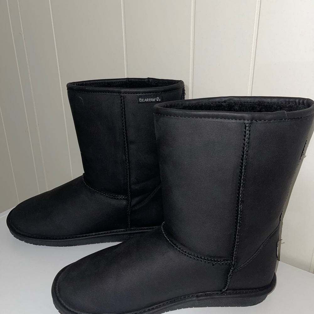 Black Tall Bear Paw Boots